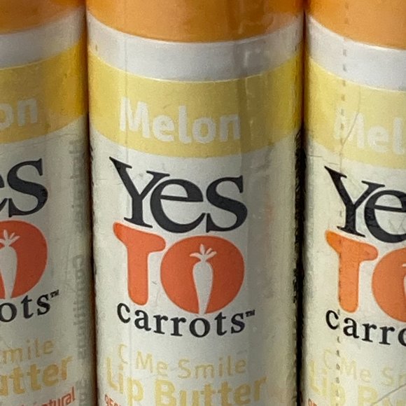Yes To Carrots C Me Smile Melon Lip Balm Butter Set of 3 DISCONTINUED - Picture 3 of 16